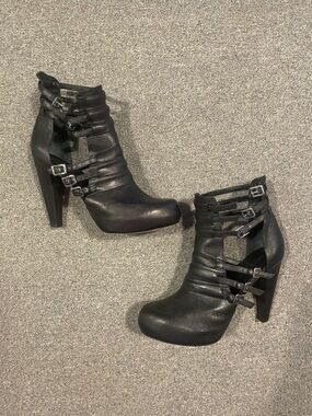 Loeffler Randall Black Strappy High-Heel